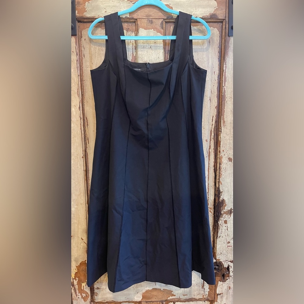 Lafayette 148 New York Black Sleeveless A-Line Dress